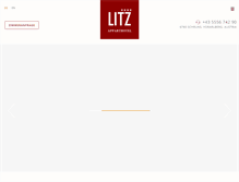 Tablet Screenshot of hotel-litz.at